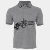 JB's  BIRDS EYE POLO   CHARCOAL - S Thumbnail