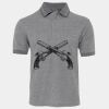 JB's  BIRDS EYE POLO   CHARCOAL - S Thumbnail