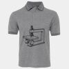 JB's  BIRDS EYE POLO   CHARCOAL - S Thumbnail
