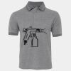 JB's  BIRDS EYE POLO   CHARCOAL - S Thumbnail