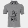 JB's  BIRDS EYE POLO   CHARCOAL - S Thumbnail