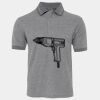 JB's  BIRDS EYE POLO   CHARCOAL - S Thumbnail