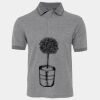 JB's  BIRDS EYE POLO   CHARCOAL - S Thumbnail