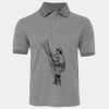JB's  BIRDS EYE POLO   CHARCOAL - S Thumbnail