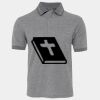 JB's  BIRDS EYE POLO   CHARCOAL - S Thumbnail