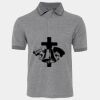 JB's  BIRDS EYE POLO   CHARCOAL - S Thumbnail