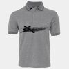 JB's  BIRDS EYE POLO   CHARCOAL - S Thumbnail