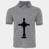 JB's  BIRDS EYE POLO   CHARCOAL - S Thumbnail