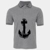 JB's  BIRDS EYE POLO   CHARCOAL - S Thumbnail
