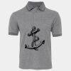 JB's  BIRDS EYE POLO   CHARCOAL - S Thumbnail
