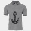 JB's  BIRDS EYE POLO   CHARCOAL - S Thumbnail