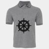 JB's  BIRDS EYE POLO   CHARCOAL - S Thumbnail