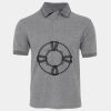 JB's  BIRDS EYE POLO   CHARCOAL - S Thumbnail