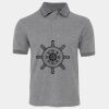 JB's  BIRDS EYE POLO   CHARCOAL - S Thumbnail