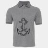 JB's  BIRDS EYE POLO   CHARCOAL - S Thumbnail