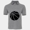 JB's  BIRDS EYE POLO   CHARCOAL - S Thumbnail