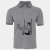 JB's  BIRDS EYE POLO   CHARCOAL - S Thumbnail