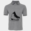 JB's  BIRDS EYE POLO   CHARCOAL - S Thumbnail