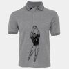 JB's  BIRDS EYE POLO   CHARCOAL - S Thumbnail
