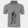 JB's  BIRDS EYE POLO   CHARCOAL - S Thumbnail