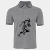 JB's  BIRDS EYE POLO   CHARCOAL - S Thumbnail