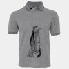 JB's  BIRDS EYE POLO   CHARCOAL - S Thumbnail