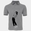 JB's  BIRDS EYE POLO   CHARCOAL - S Thumbnail