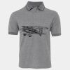 JB's  BIRDS EYE POLO   CHARCOAL - S Thumbnail