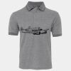 JB's  BIRDS EYE POLO   CHARCOAL - S Thumbnail