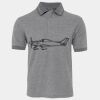 JB's  BIRDS EYE POLO   CHARCOAL - S Thumbnail