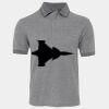 JB's  BIRDS EYE POLO   CHARCOAL - S Thumbnail