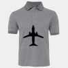 JB's  BIRDS EYE POLO   CHARCOAL - S Thumbnail