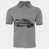 JB's  BIRDS EYE POLO   CHARCOAL - S Thumbnail