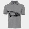 JB's  BIRDS EYE POLO   CHARCOAL - S Thumbnail