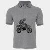 JB's  BIRDS EYE POLO   CHARCOAL - S Thumbnail