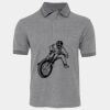 JB's  BIRDS EYE POLO   CHARCOAL - S Thumbnail