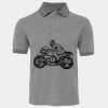 JB's  BIRDS EYE POLO   CHARCOAL - S Thumbnail