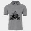 JB's  BIRDS EYE POLO   CHARCOAL - S Thumbnail
