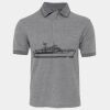 JB's  BIRDS EYE POLO   CHARCOAL - S Thumbnail
