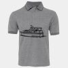 JB's  BIRDS EYE POLO   CHARCOAL - S Thumbnail