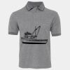 JB's  BIRDS EYE POLO   CHARCOAL - S Thumbnail