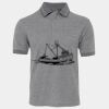 JB's  BIRDS EYE POLO   CHARCOAL - S Thumbnail