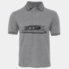 JB's  BIRDS EYE POLO   CHARCOAL - S Thumbnail