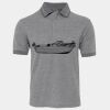 JB's  BIRDS EYE POLO   CHARCOAL - S Thumbnail