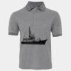 JB's  BIRDS EYE POLO   CHARCOAL - S Thumbnail
