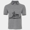 JB's  BIRDS EYE POLO   CHARCOAL - S Thumbnail