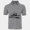 JB's  BIRDS EYE POLO   CHARCOAL - S Thumbnail