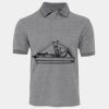 JB's  BIRDS EYE POLO   CHARCOAL - S Thumbnail