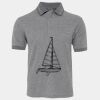 JB's  BIRDS EYE POLO   CHARCOAL - S Thumbnail