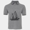 JB's  BIRDS EYE POLO   CHARCOAL - S Thumbnail